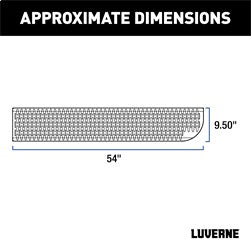 Luverne 495154-401817 LUVERNE 495154-401817 Grip Step XL 9-1/2 x 54-In Steel Passenger Side Running Bo for Select Ford E-Transit