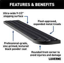 Load image into Gallery viewer, Luverne 495154 LUVERNE 495154 Grip Step XL 9-1/2in. x 54in. Steel Passenger-Side Running Board for Select Ram ProMaster 1500, Ram ProMaster 2500, Ram ProMaster