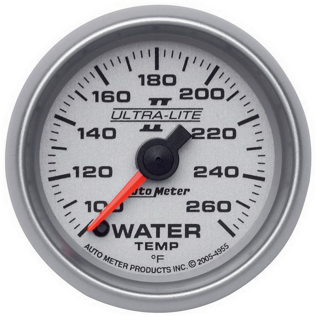 AutoMeter 4955 GAUGE, WATER TEMP, 2 1/16", 100-260?F, DIGITAL STEPPER MOTOR, ULTRA-LITE II
