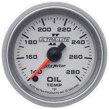 Load image into Gallery viewer, AutoMeter 4956 GAUGE, OIL TEMP, 2 1/16", 140-280?F, DIGITAL STEPPER MOTOR, ULTRA-LITE II