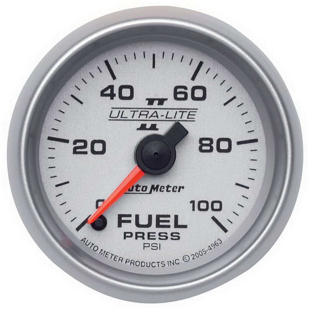AutoMeter 4963 GAUGE, FUEL PRESSURE, 2 1/16", 100PSI, DIGITAL STEPPER MOTOR, ULTRA-LITE II