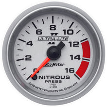 Load image into Gallery viewer, AutoMeter 4974 GAUGE, NITROUS PRESSURE, 2 1/16", 1600PSI, DIGITAL STEPPER MOTOR, ULTRA-LITE II