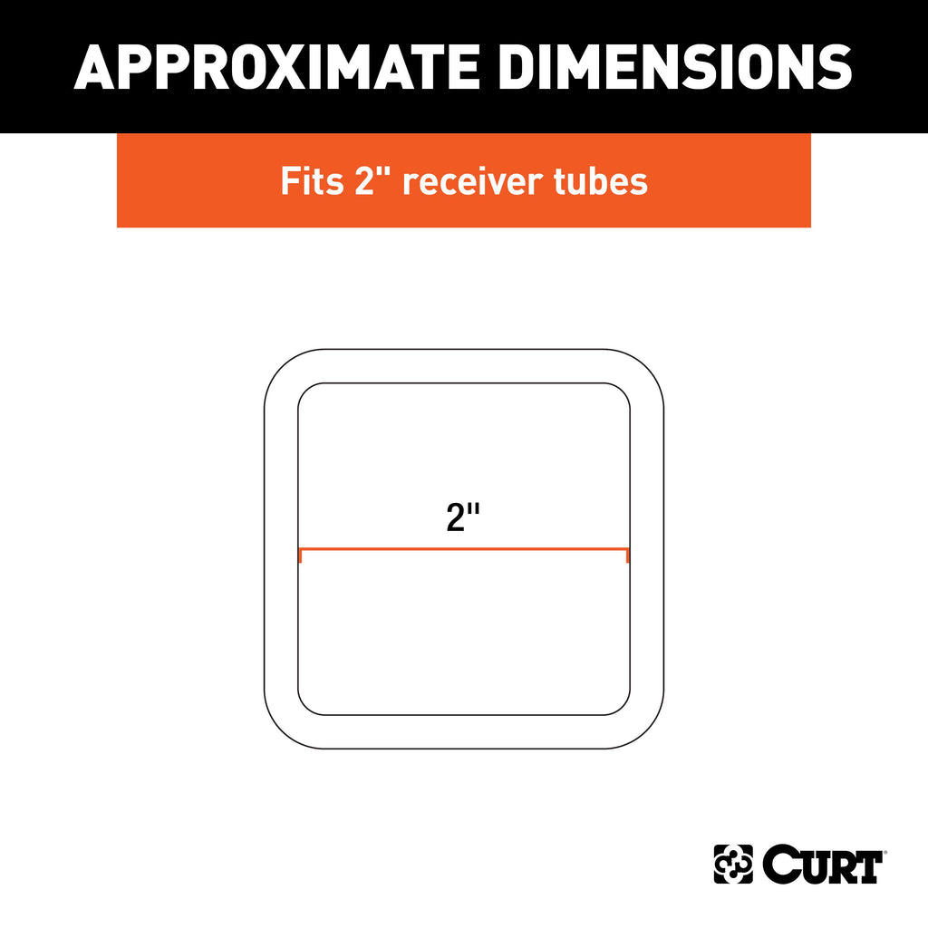 CURT 49770 Raw Steel Receiver Tube Reinforcement Collar (Fits 2" Receiver)