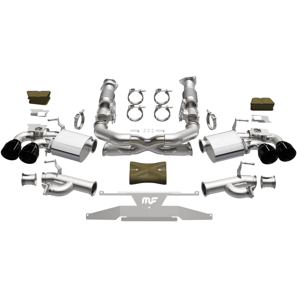 MagnaFlow Exhaust Products 19545 xMOD Series Black Chrome Tips Cat-Back System for Select Chevrolet Corvette
