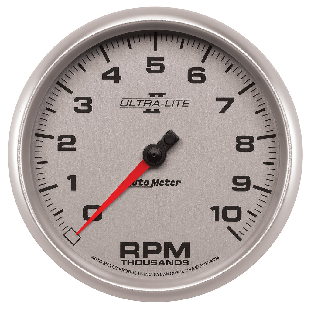 AutoMeter 4998 GAUGE, TACHOMETER, 5", 10K RPM, IN-DASH, ULTRA-LITE II