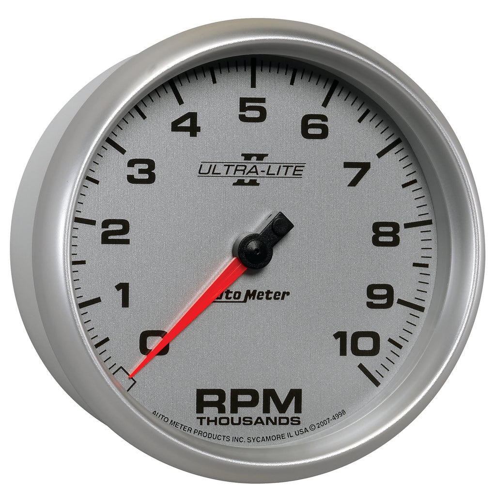 AutoMeter 4998 GAUGE, TACHOMETER, 5", 10K RPM, IN-DASH, ULTRA-LITE II