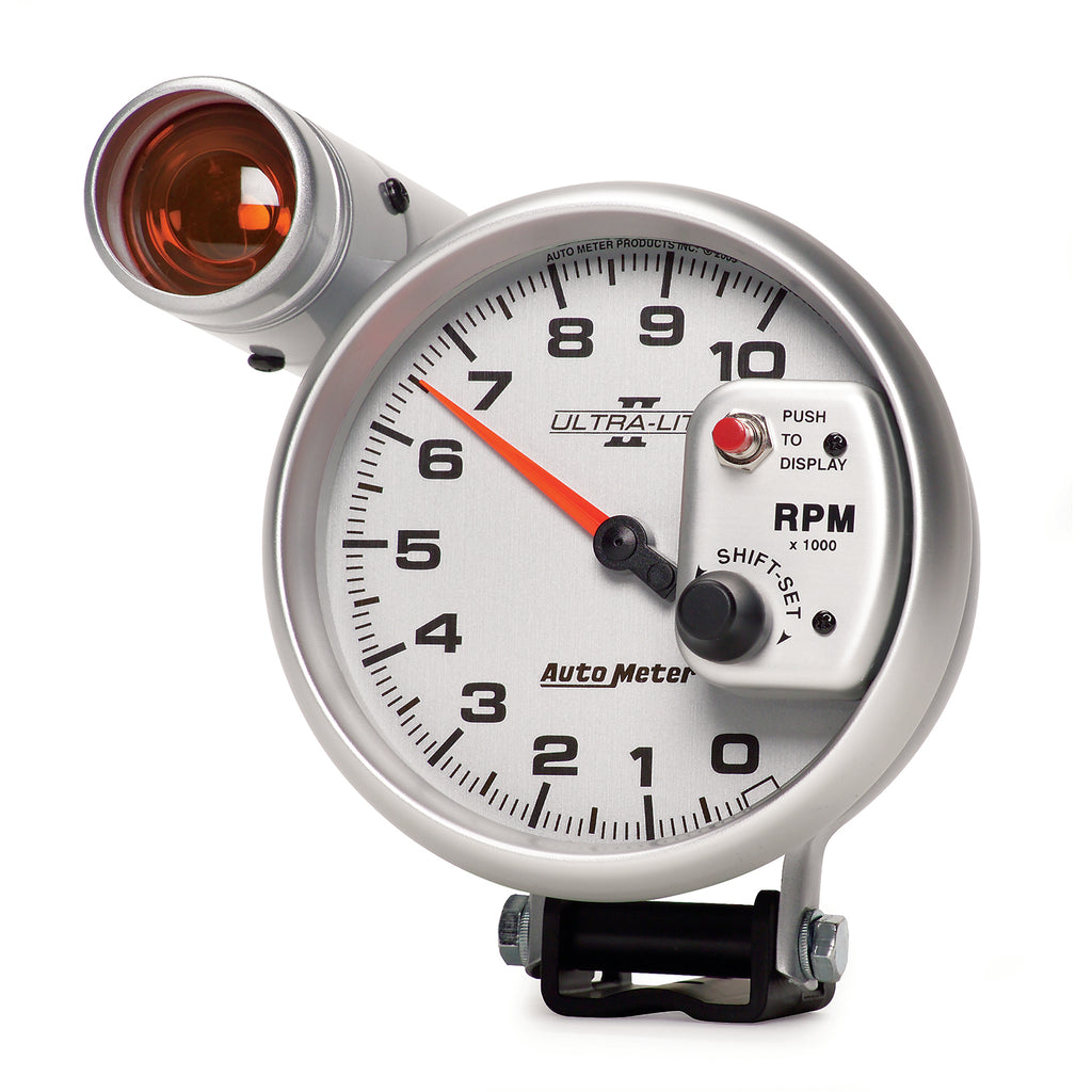 AutoMeter 4999 GAUGE, TACHOMETER, 5", 10K RPM, PEDESTAL W/ EXT. SHIFT-LITE, ULTRA-LITE II
