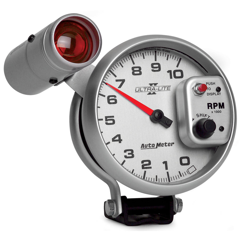 AutoMeter 4999 GAUGE, TACHOMETER, 5", 10K RPM, PEDESTAL W/ EXT. SHIFT-LITE, ULTRA-LITE II