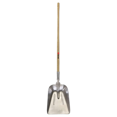 Garant 00729 Grain Scoop Shovel, Aluminum Blade, Long Wood Handle