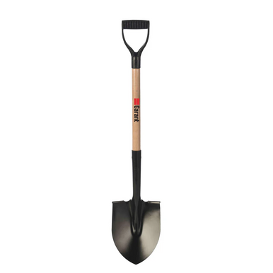 Garant 80417 Round Point Shovel, Wood Handle, D-Grip