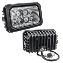 Load image into Gallery viewer, 4X6-In.-40W-Replacement-Led-Headlight,-Black-Bezel,-6000K