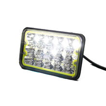 Load image into Gallery viewer, 4X6in-45W-Led-Sealed-Beam-Conversion-Lenses-W-White-Led-Drl-Halo-(Pair)