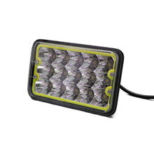 Load image into Gallery viewer, 4X6in-45W-Led-Sealed-Beam-Conversion-Lenses-W-White-Led-Drl-Halo-(Pair)