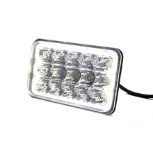 Load image into Gallery viewer, 4X6in-45W-Led-Sealed-Beam-Conversion-Lenses-W-White-Led-Drl-Halo-(Pair)