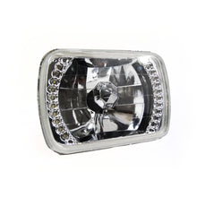 Load image into Gallery viewer, 4X6in-Diamond-Cut-H4-Conversion-Lens-W-Recessed-Led-Halo
