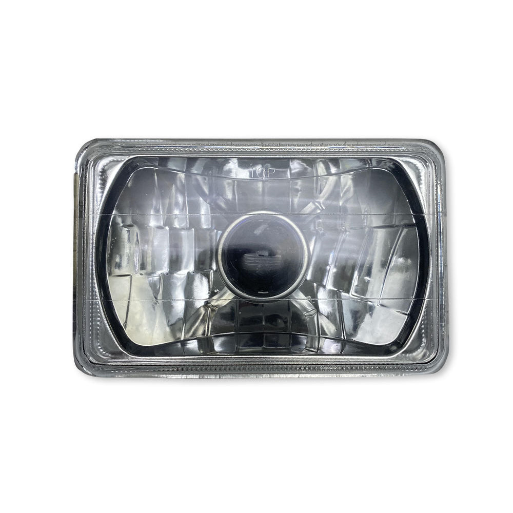 4X6in-Rectangle-Diamond-Cut-Lens-With-Domed-Center-Projector-Aim-Holds-H4-Bulb