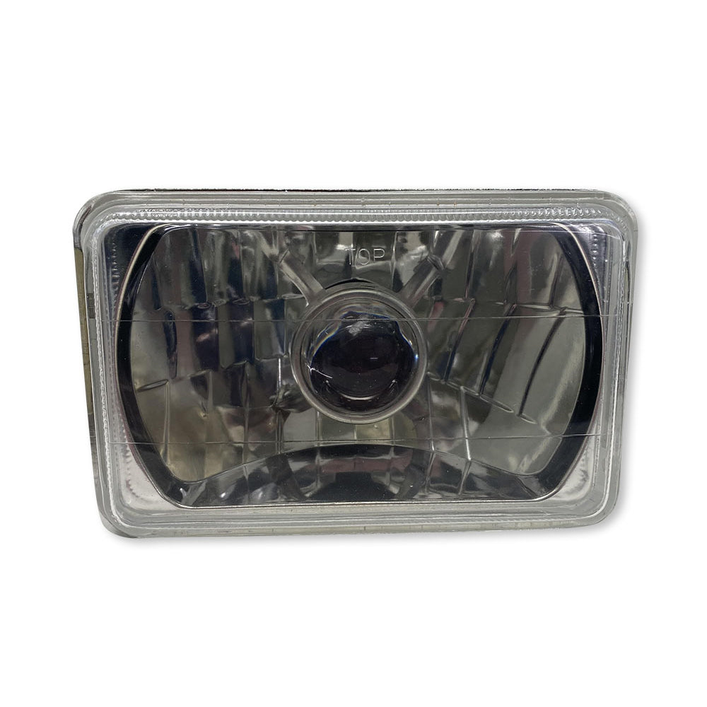4X6in-Rectangle-Diamond-Cut-Lens-With-Domed-Center-Projector-Aim-Holds-H4-Bulb