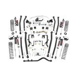 Rough Country 78650A 4.0 Inch Jeep Long Arm Suspension Lift Kit w/ Vertex Adjustable Reservoir Shocks 12-18 Wrangler JK 4-door
