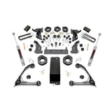 Rough Country 294.20 4.75 Inch GM Combo Lift Kit w/Upper Control Arms 14-16 Silverado/Sierra 1500 4WD Cast Aluminum