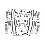Rough Country 79050A 4.0 Inch Jeep Long Arm Suspension Lift Kit w/ Vertex Adjustable Reservoir Shocks 07-11 Wrangler JK 2-door