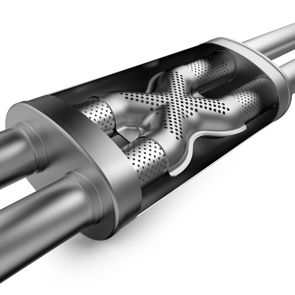 MagnaFlow Exhaust Products 11385 Straight-Through Performance Muffler; 2.25in. Dual/Dual; 4x14x9 Body