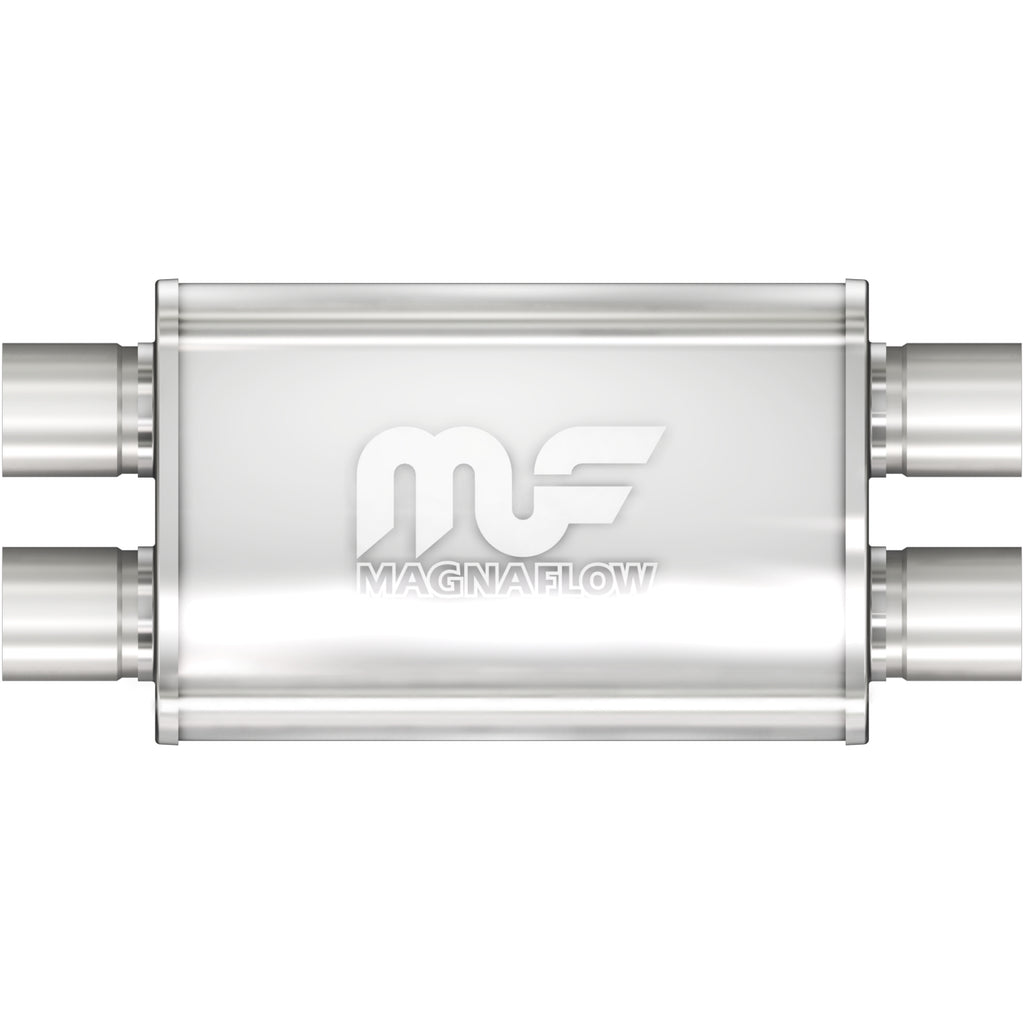 MagnaFlow Exhaust Products 11385 Straight-Through Performance Muffler; 2.25in. Dual/Dual; 4x14x9 Body