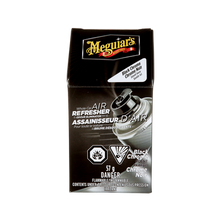 Load image into Gallery viewer, Meguiars G181302C Whole Car Air Re-Fresher Odour Eliminator Black Chrome Scent - 57g