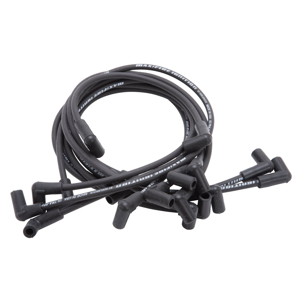 Spark-Plug-Wire-Set-Sbc-74-88-V8-500-Ohm-Resistance-Black-(Set-Of-9)