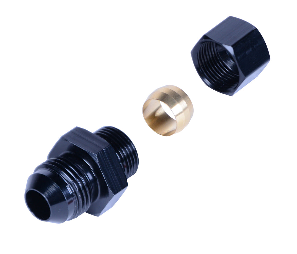 12-Transmission-Cooler-Line-To--8An-Male-Black-Anodized-Fitting