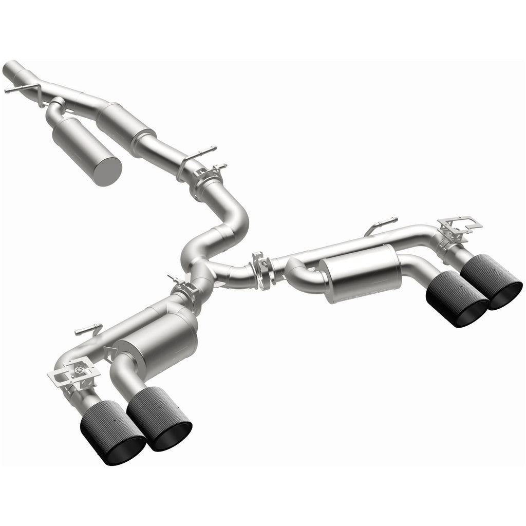MagnaFlow Exhaust Products 19617 NEO Series Carbon Fiber Tips Cat-Back System for Select Volkswagen Golf R
