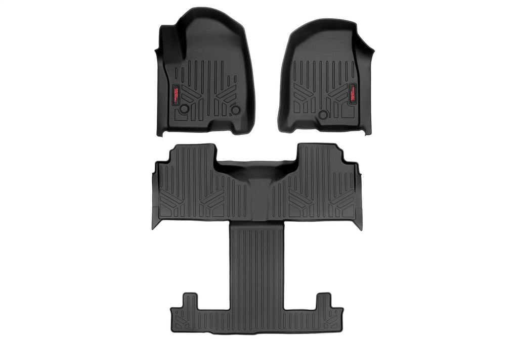 Rough Country M-21712 Heavy Duty Floor Mats for Select Chevrolet Tahoe, GMC Yukon
