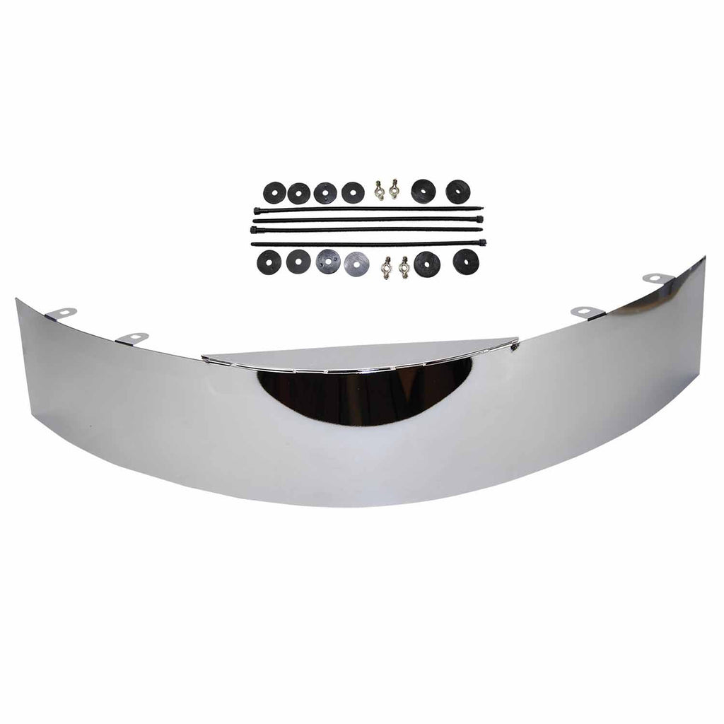 5-12-In-Height-X-20-In-Dia-Chrome-Steel-With-Black-Plastic-Mounting-Kit-And-Har