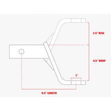 Load image into Gallery viewer, 5-Drop-Down-Hitch-For-2-Receiver