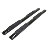 TRAILFX A7055B 5 Inch Oval Straight Powder Coated Black Steel Rocker Panel Mount
