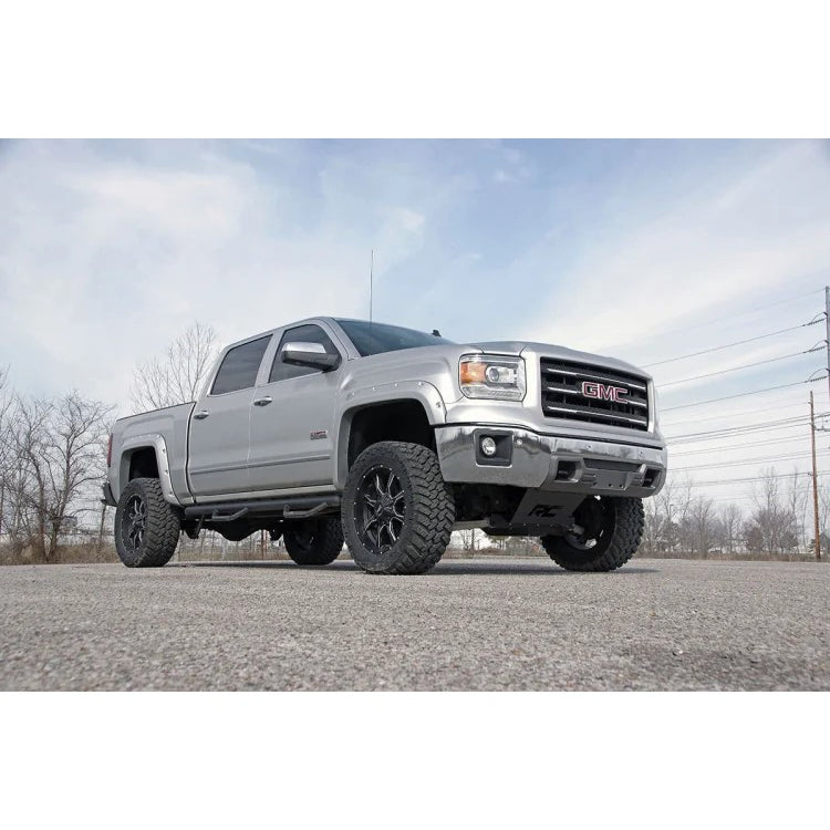 5-Inch-Suspension-Lift-Kit-WV2-Monotube-Shocks--Struts-14-18-SilveradoSierra-1500-4Wd-AluminumStamped-Steel-Rough-Country