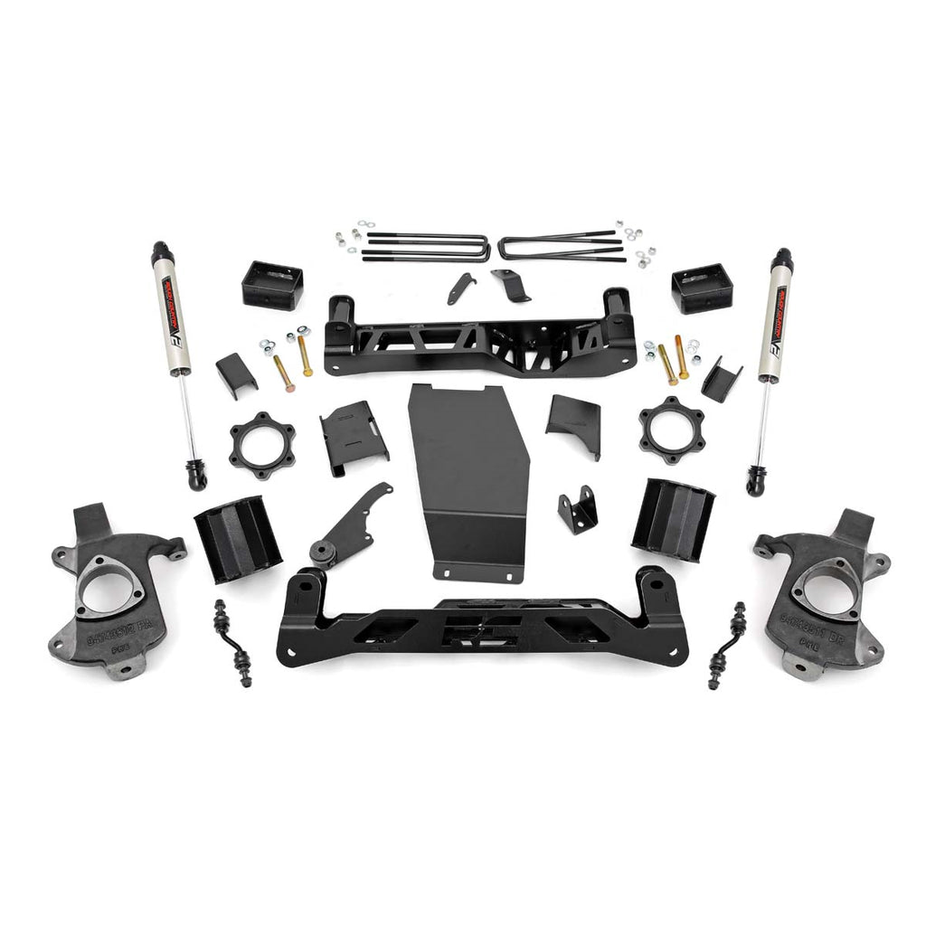 5-Inch-Suspension-Lift-Kit-WV2-Monotube-Shocks-14-18-SilveradoSierra-1500-4Wd-Cast-Steel-Rough-Country