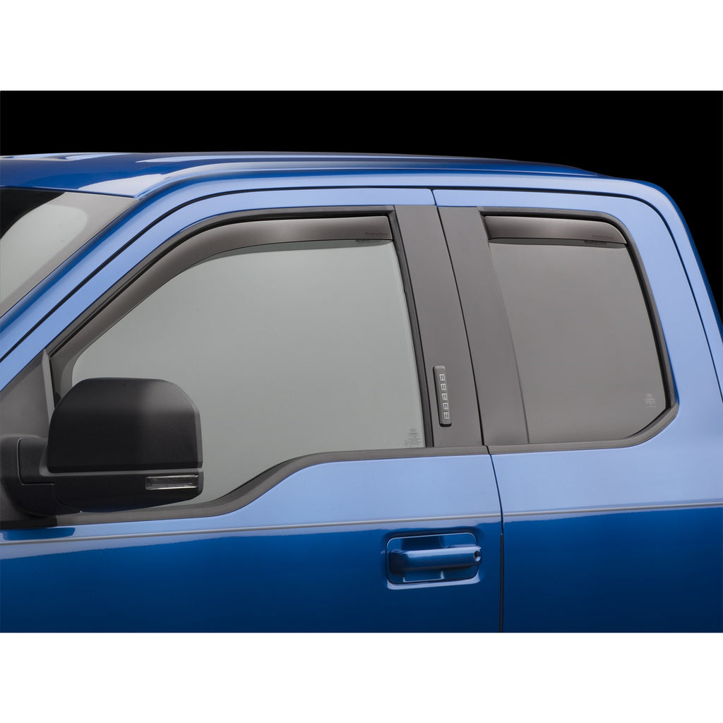 ~(5-Lbs.-47X13x2)~-Dark-Smoke-Frontandrear-Side-Window-Deflectors-Ford-F-150-2015--Supercab