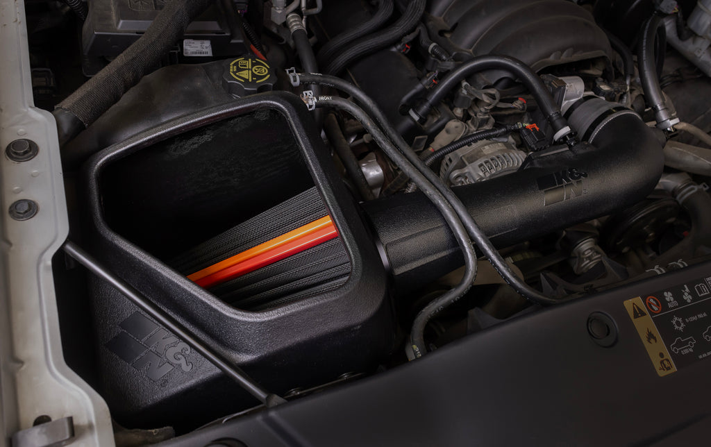K&N 50-3082D NextGen Dryflow Cold Air Intake - Chevrolet Silverado 1500 V8 5. for Select Cadillac Escalade, Cadillac Escalade ESV, Chevrolet Silverado 1500, Chevrolet Silverado LD, Chevrolet Suburban, Chevrolet Tahoe, GMC Sierra, GMC Sierra 1500, GMC