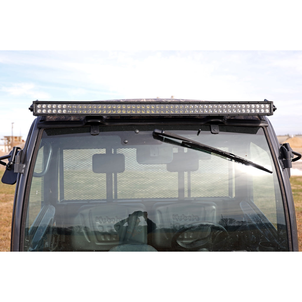 50-Inch-Dual-Row-Led-Light-Kit-Chrome-Series-With-White-Drl-Front-Facing-14-22-Kubota-Rtv-X900Rtv-X1100-Diesel-Rough-Country