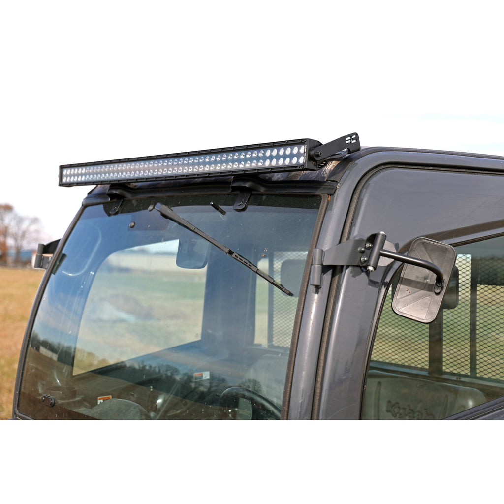 50-Inch-Dual-Row-Led-Light-Kit-Chrome-Series-With-White-Drl-Front-Facing-14-22-Kubota-Rtv-X900Rtv-X1100-Diesel-Rough-Country