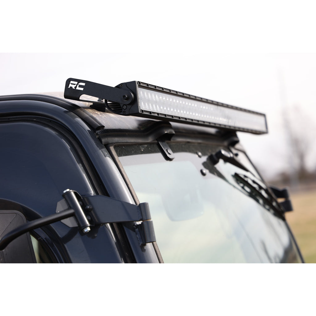50-Inch-Dual-Row-Led-Light-Kit-Chrome-Series-With-White-Drl-Front-Facing-14-22-Kubota-Rtv-X900Rtv-X1100-Diesel-Rough-Country