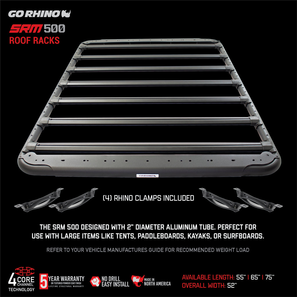 ~(50-Lbs.-77X13x10)~-Srm-500-Flat-Rack-65-Roof-Rack-Modular-Universal-Universal----