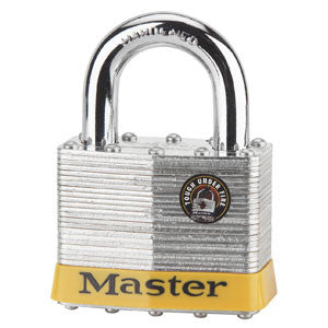 Master Lock 15DPF 2 1/2" Wide Retail Packaged Laminated Steel Padlock with Steel Shackle