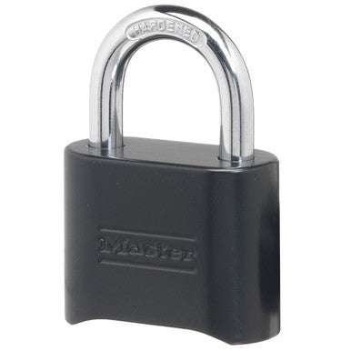 Master Lock 178D 2" (51mm) Wide Set Your Own Combination Solid Body Padlock; Black