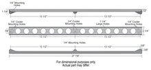 Load image into Gallery viewer, Derale 50022 Dual Stacked Plate Brushed Aluminum Brackets With Mounting Hardware