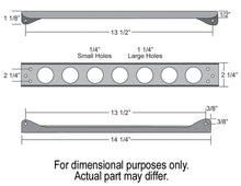 Load image into Gallery viewer, Derale 50023 Single Stacked Plate Brushed Aluminum Brackets With Mounting Hardware