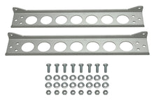 Load image into Gallery viewer, Derale 50023 Single Stacked Plate Brushed Aluminum Brackets With Mounting Hardware
