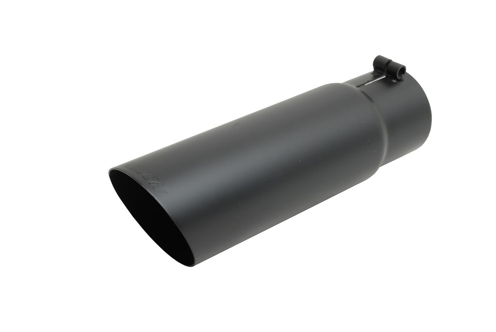 Gibson Performance Exhaust 500554-B Stainless Steel Tip>Rolled Edge Angle Tip