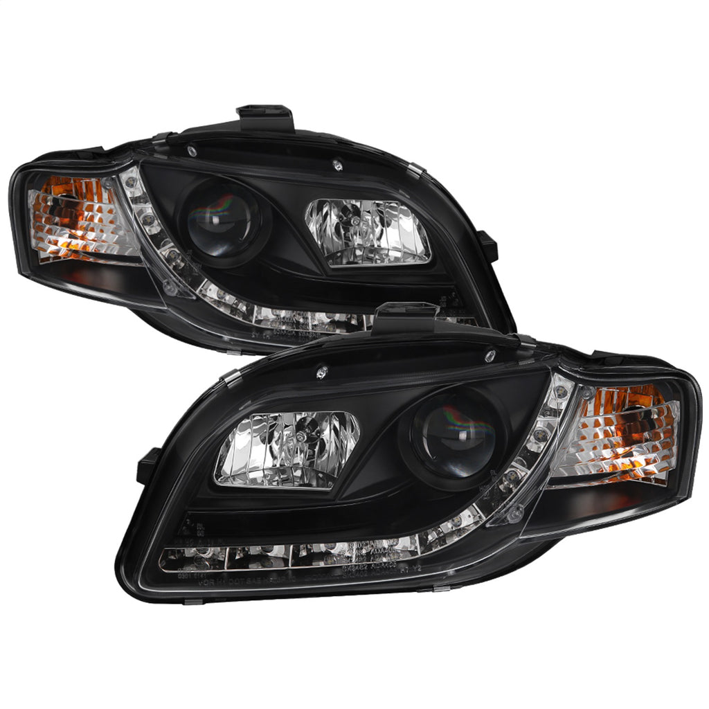 Spyder Auto 5008572 DRL LED Projector Headlights for Select Audi A4, Audi A4 Quattro