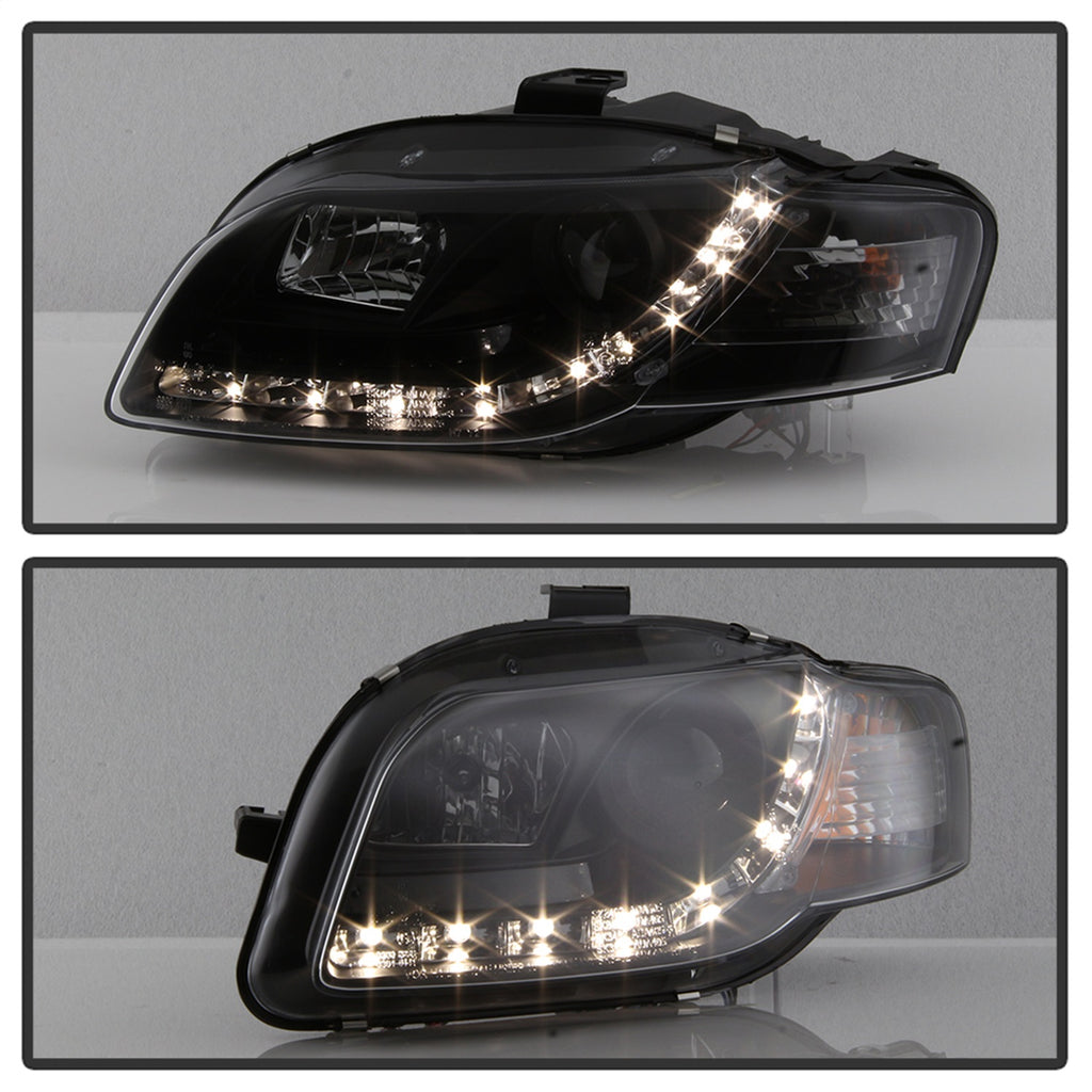 Spyder Auto 5008572 DRL LED Projector Headlights for Select Audi A4, Audi A4 Quattro